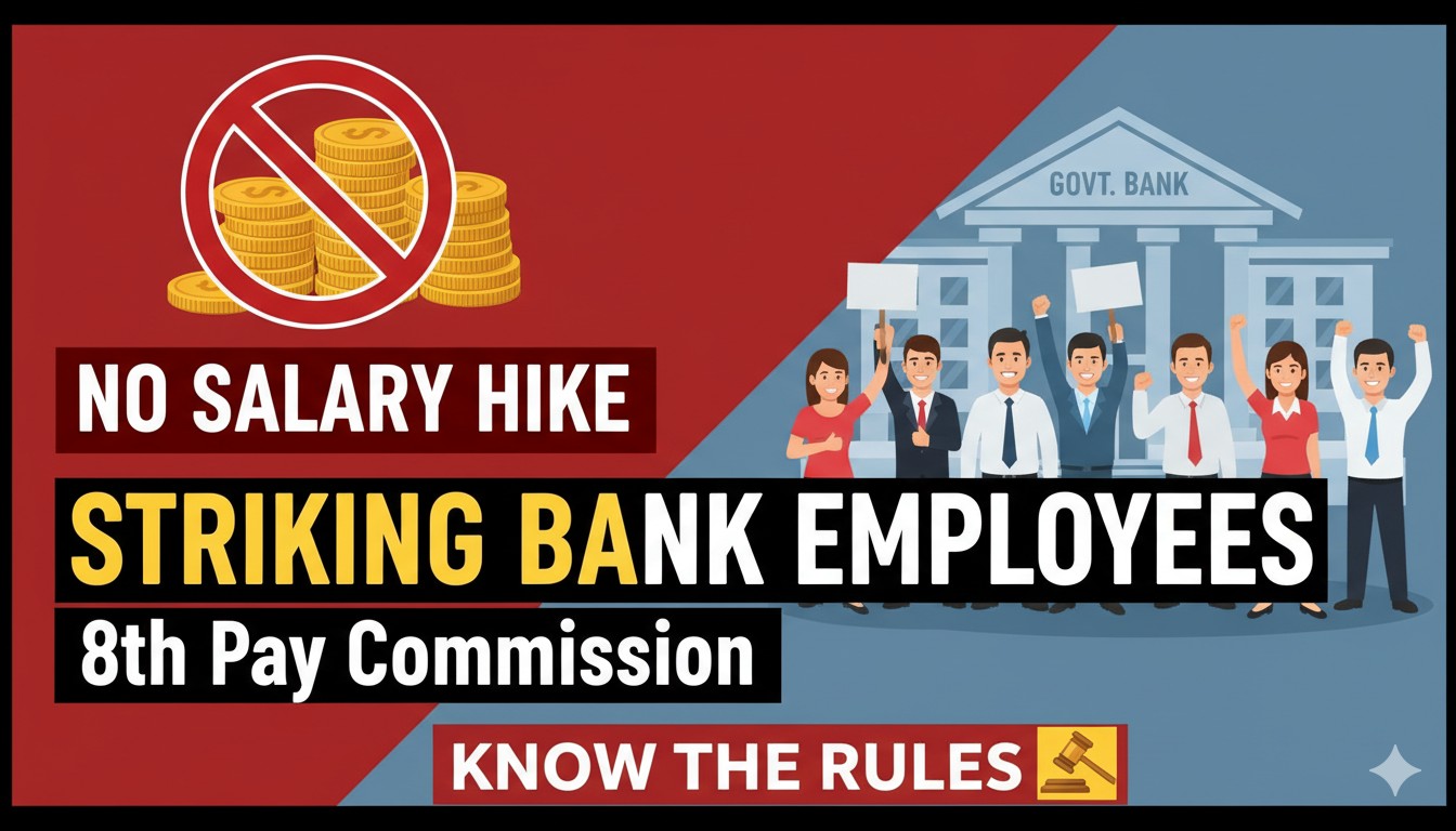 सरकारी बैंक कर्मचारी हड़ताल पर बैठे हुए