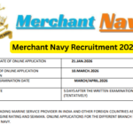 Merchant Navy Recruitment 2026 : Notification Out Apply Online for 2492 Post