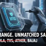 Suzuki e-Access इलेक्ट्रिक स्कूटर LFP बैटरी के साथ शहर में चलता हुआ