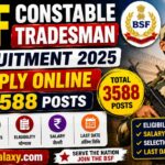 BSF Constable Tradesman Recruitment 2025: Apply Online for 3588 Posts