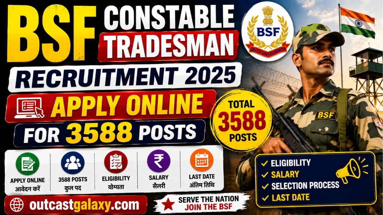 BSF Constable Tradesman Recruitment 2025