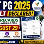 NEET PG 2025 Result Declared – Scorecards Available from August 29