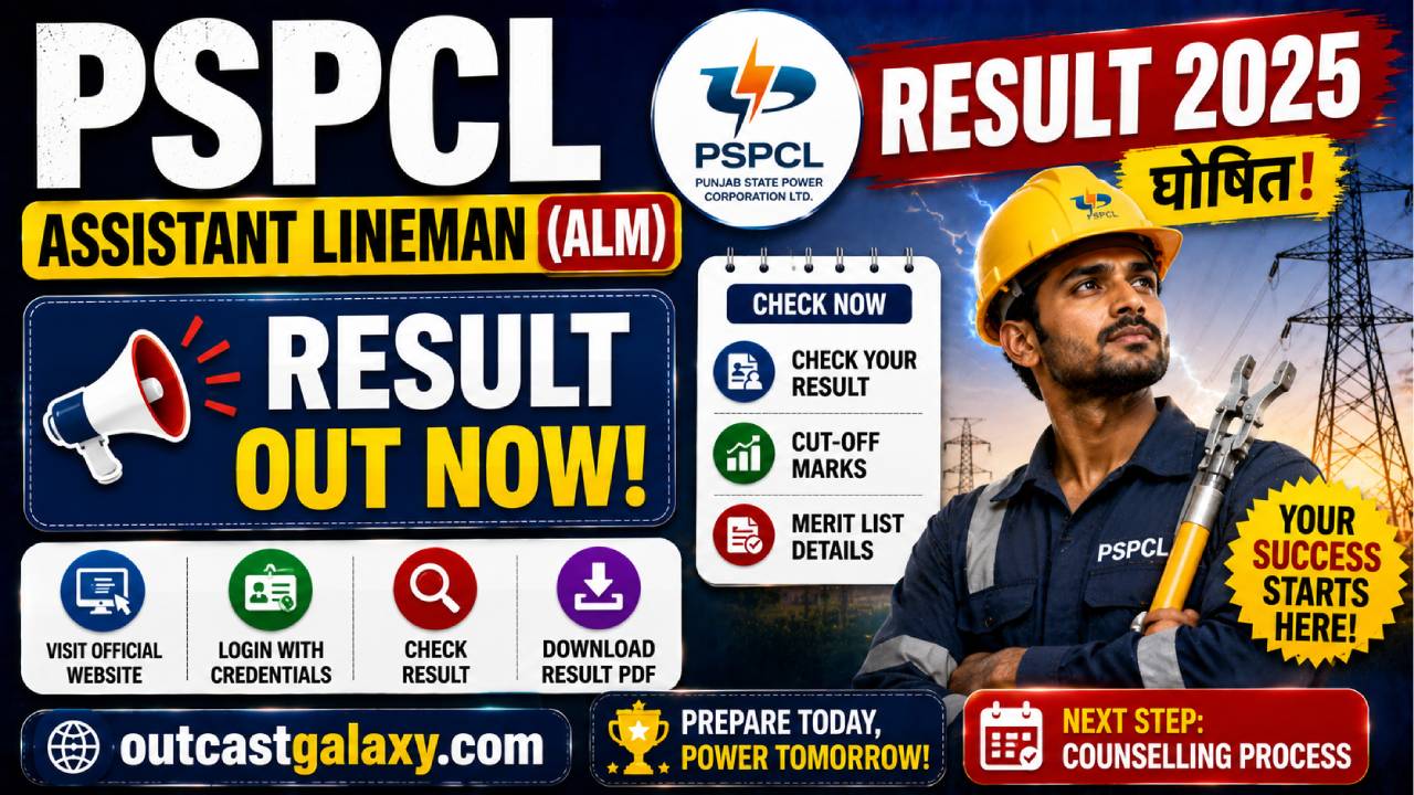 PSPCL Assistant Lineman (ALM) Result 2025