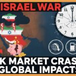 ईरान-इज़राइल युद्ध के बीच शेयर बाजार में गिरावट, क्रूड ऑयल और ग्लोबल टेंशन का ग्राफिकल इमेज