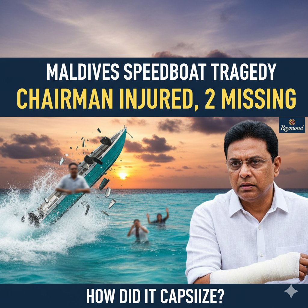 मालदीव में स्पीडबोट हादसे का दृश्य, समुद्र में पलटी नाव और रेस्क्यू ऑपरेशन