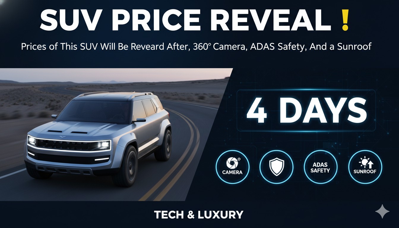 स्कोडा कुशाक फेसलिफ्ट SUV फ्रंट व्यू दिखाते हुए जिसमें नया ग्रिल, LED हेडलैंप्स और मॉडर्न डिजाइन है