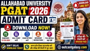 Allahabad University PGAT Admit Card 2026
