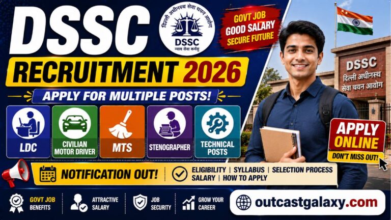 DSSC Recruitment 2026