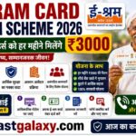 E Shram Card Pension Scheme 2026, ई-श्रम कार्ड होल्डर्स को हर महीने मिलेंगे ₹3000, ऐसे करें अप्लाई