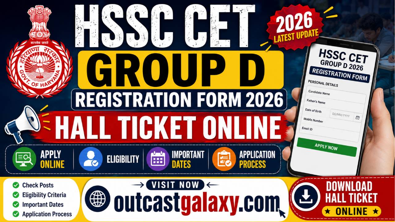 HSSC CET Group D Registration Form 2026