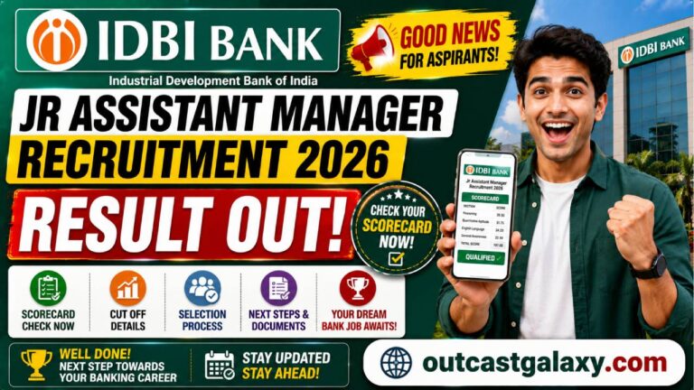 IDBI Bank Jr Assistant Manager Recruitment 2026