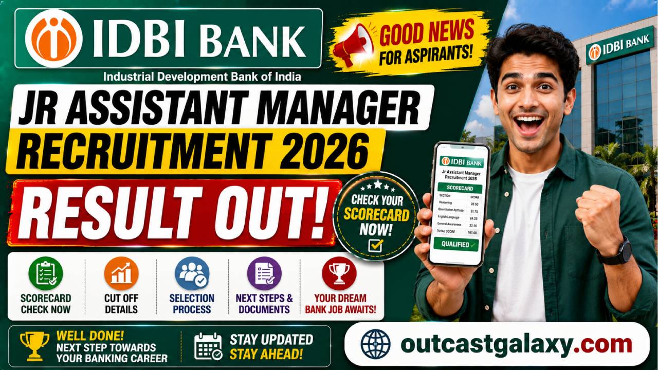 IDBI Bank Jr Assistant Manager Recruitment 2026