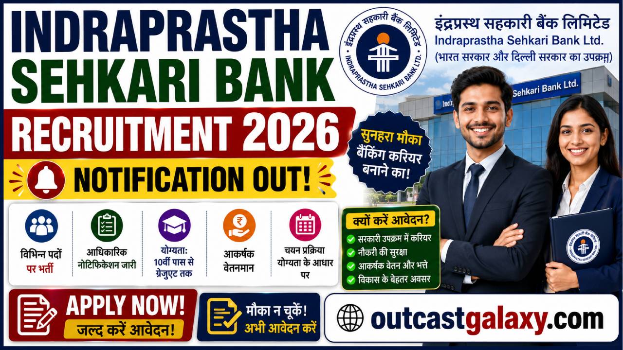 Indraprastha Sehkari Bank Recruitment 2026
