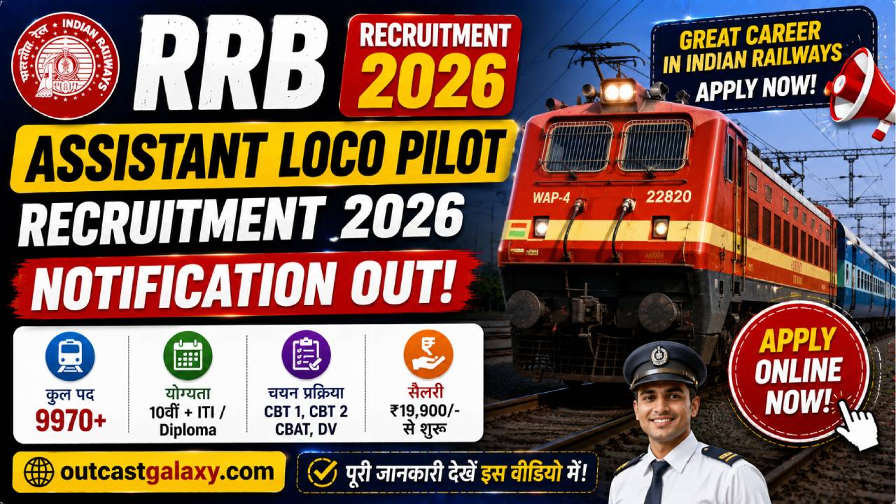 RRB Assistant Loco Pilot Recruitment 2026